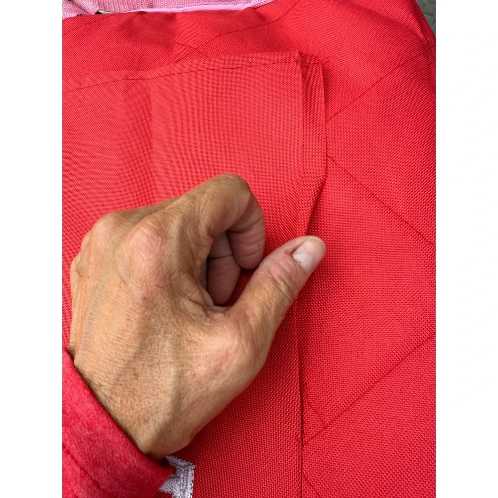 All Weather Blanket Red Quilted‎ Stadium Blanket with Carry Strap